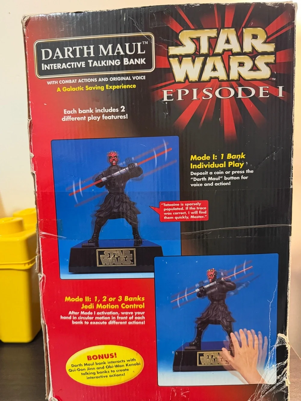 Star Wars Darth Maul Action Bank - Red, Black